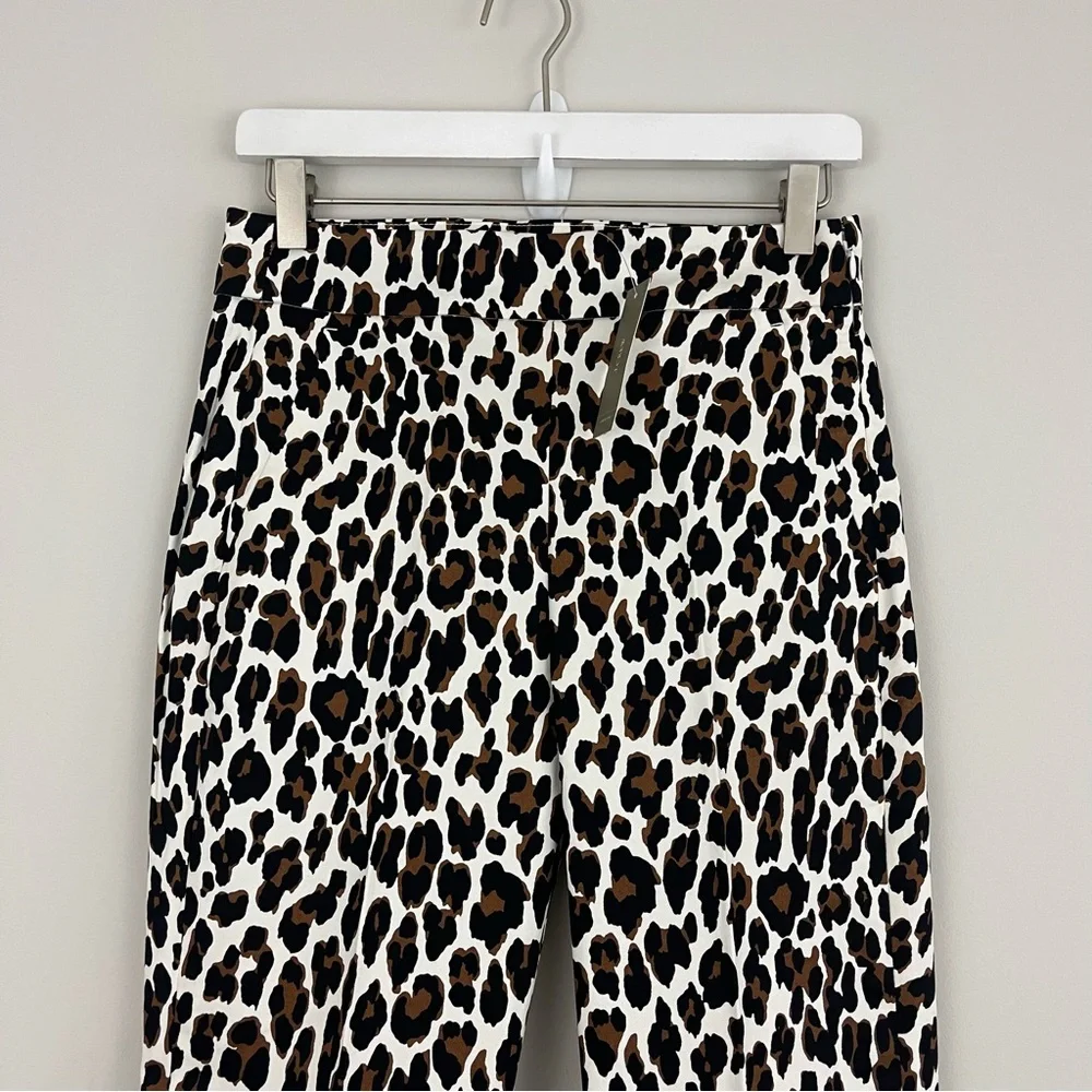 J. Crew Tall High Rise Remi Pant in Leopard Print